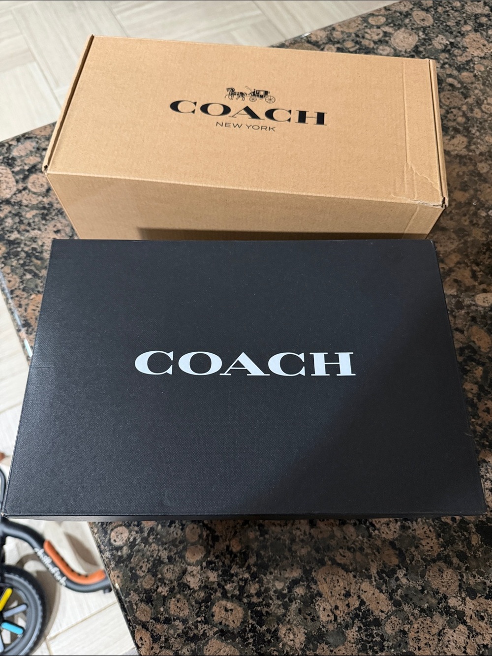 Coach Black and Tan Branded Box Set